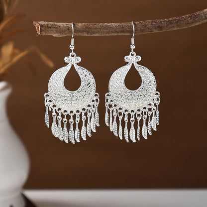 Ancient Style Ethnic Earrings | Elegant Miao Jewelry for Women