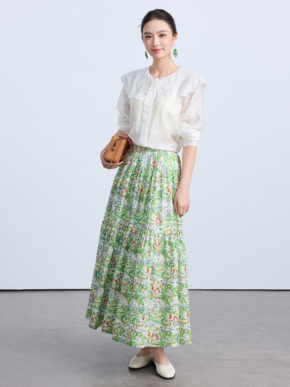 Elegant Loose Fit Chinese Style Summer Top