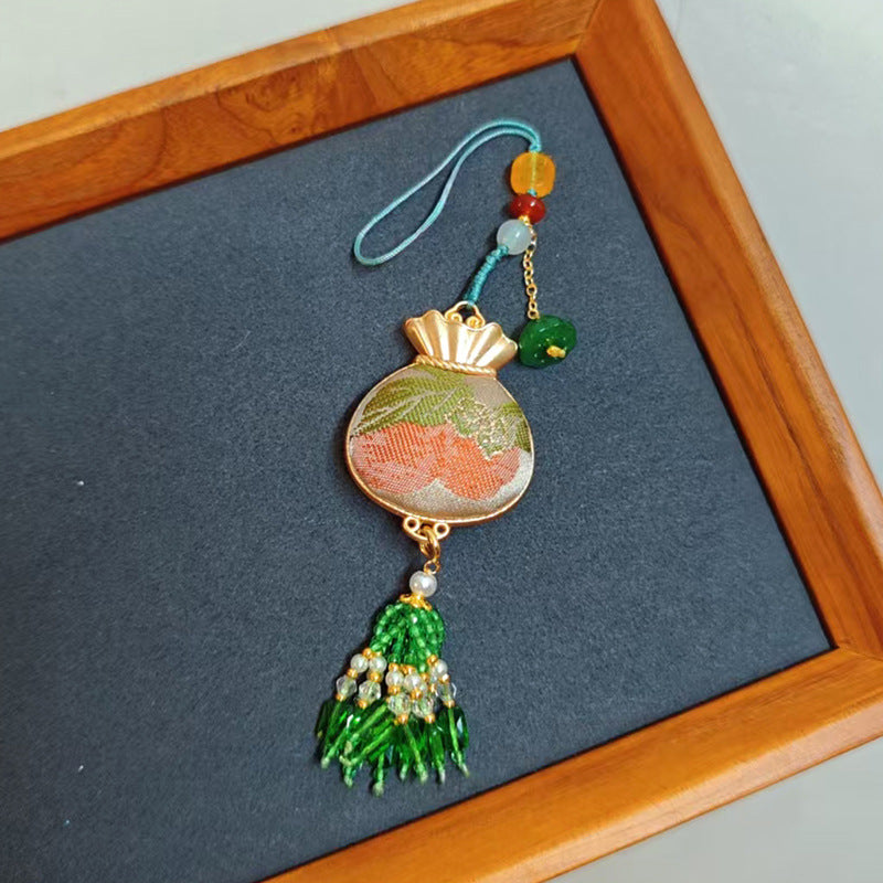 Song Brocade Tassel Pendant Intangible Heritage Car Hanging Charm