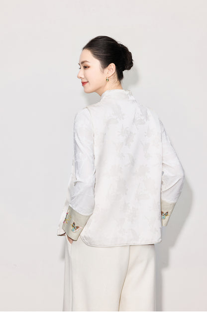 High-End Elegant Jacquard Vest Top for Women