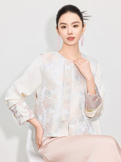 Light National Style Jacquard Vest Chinese Style