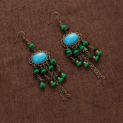 Exotic Ancient Style Hair Ornament Set | Hanfu Earrings Necklace Hair Accessory