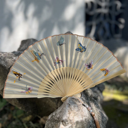 Handmade Suzhou Embroidery Folding Fan — Chinese Style Craft Gift