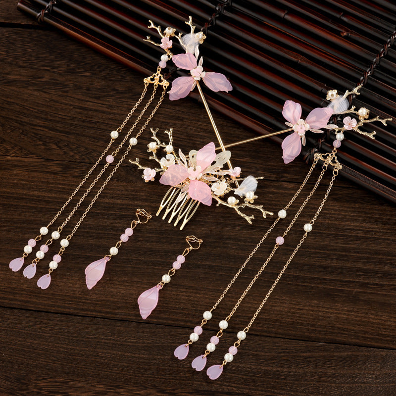 Hanfu Hair Accessories Fairy Girl Tassel Hairpin Full Set Buyao Hairpin