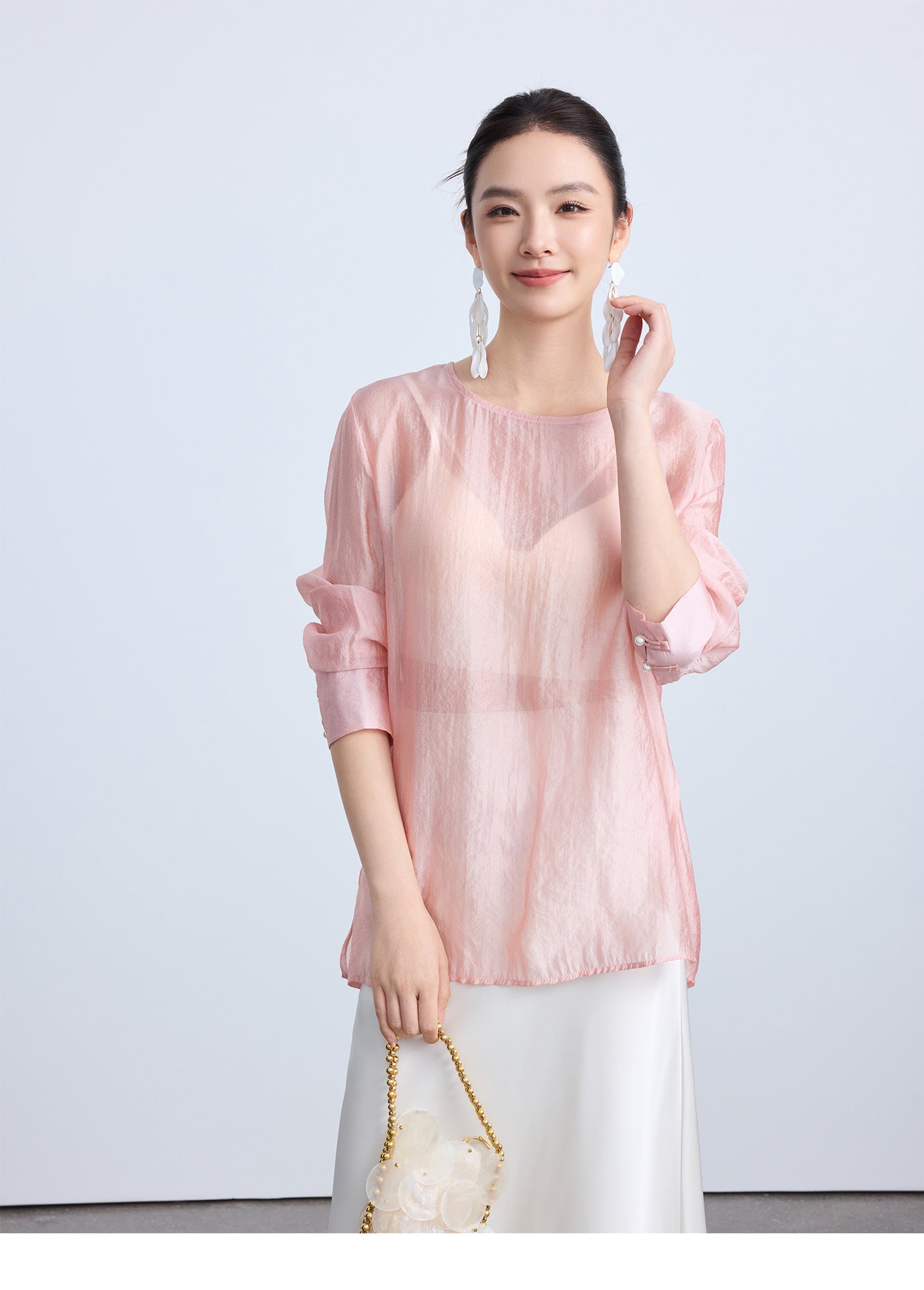 Simple & Stylish Chinese National Style Blouse