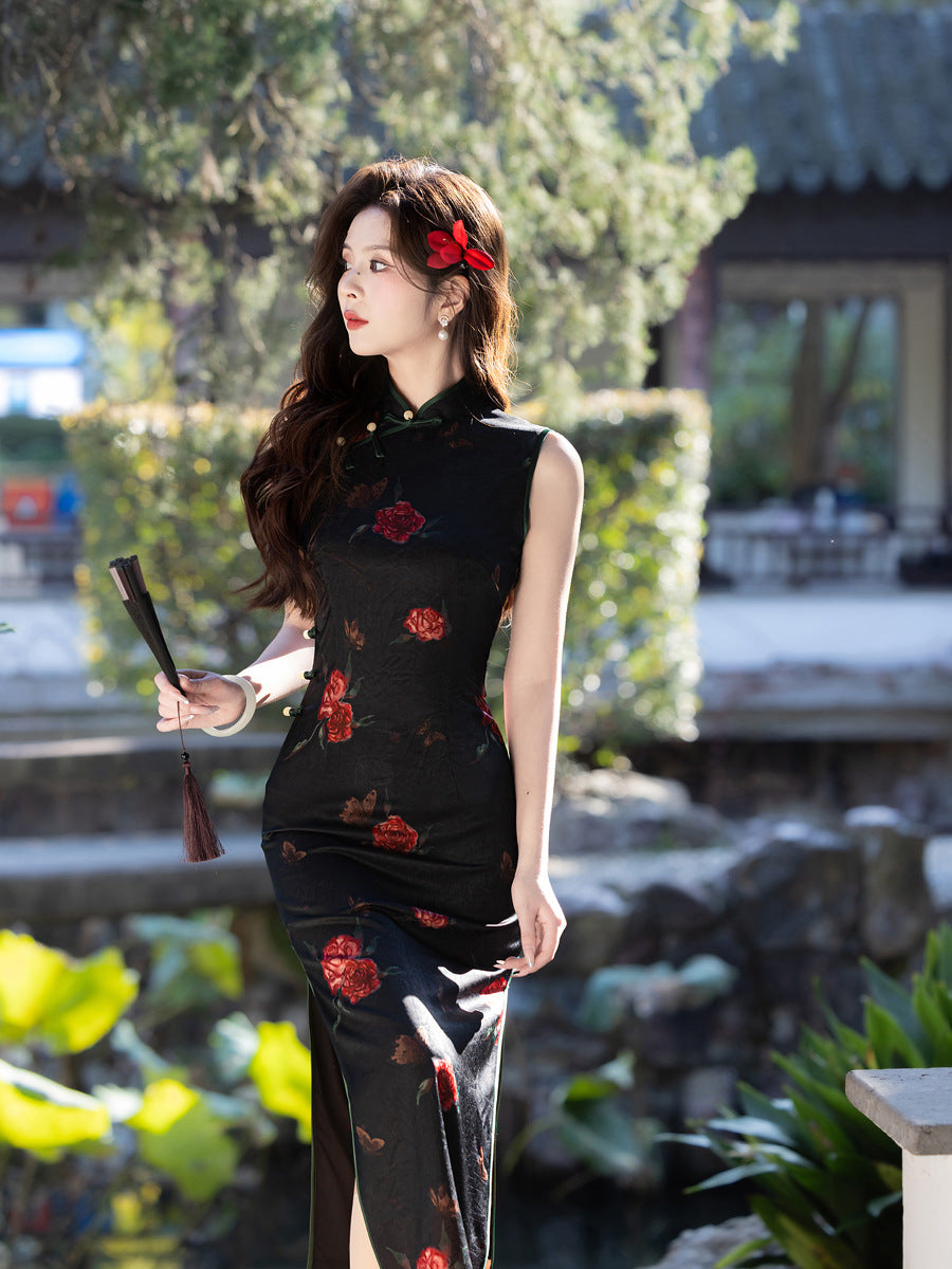 New Chinese Style Qipao – Elegant Daily Wear Dress for Girls