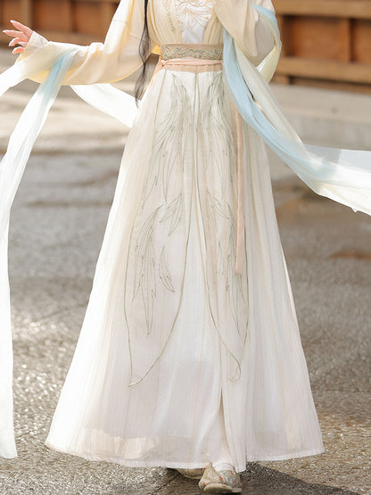Fairy Song Hanfu Costume — Elegant Waist-Length Ru Skirt Outfit