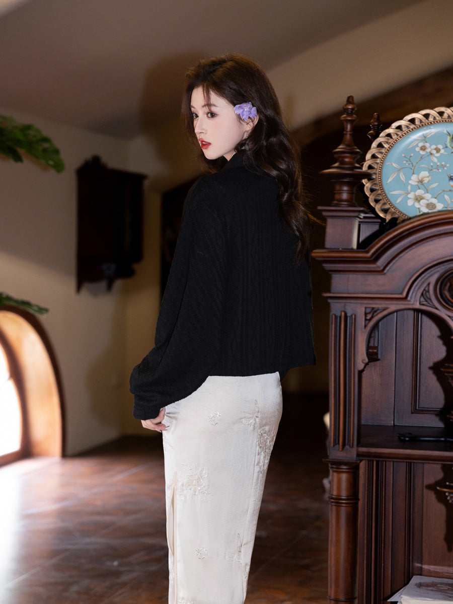 Artistic Camellia Cheongsam – Retro Youth Fresh Dress