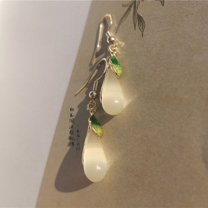 Ancient Style Hanfu Earrings | National Style Ear Hooks Cheongsam Accessory