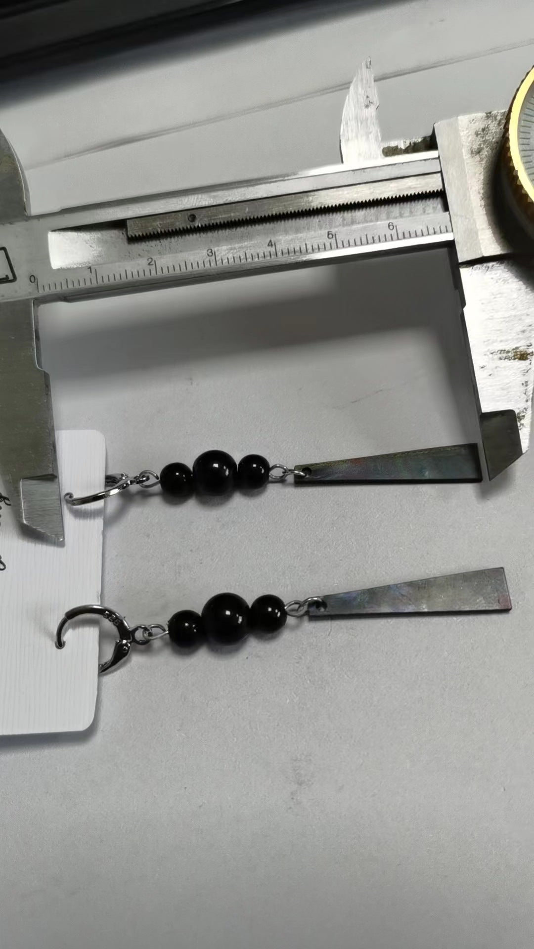 Long Black Earrings for Women — Ancient Style Chinese Ink Painting Earrings