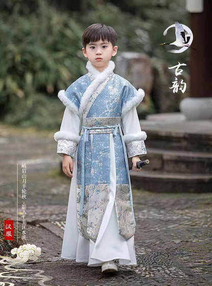 Children’s Chinese Style Hanfu | Autumn Winter Boys’ National Style Tang Suit
