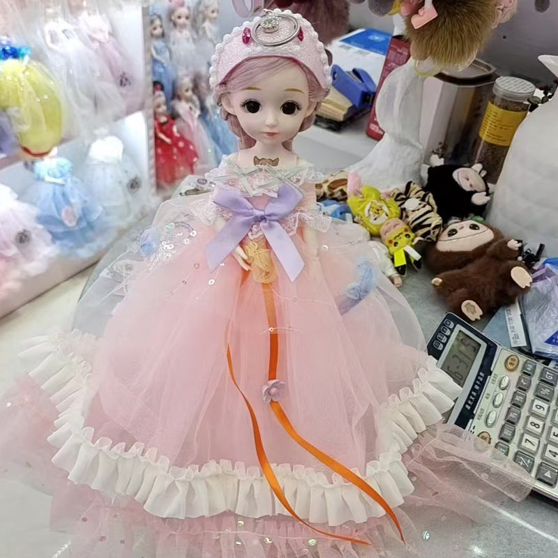 New30Centimeter Music Wedding Dress Barbie Doll Hanfu Singing Storytelling Plush Toy Girl Gift Children's Toy