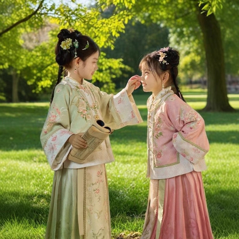 Children’s Chinese Style Hanfu | Elegant Ancient Costume Pink Outfit