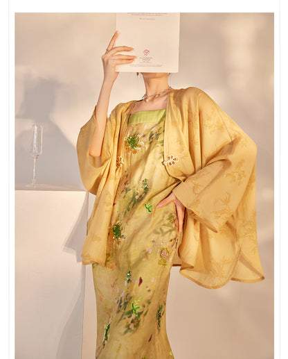 Elegant Jacquard Rayon Shirt New Chinese Style Loose Top