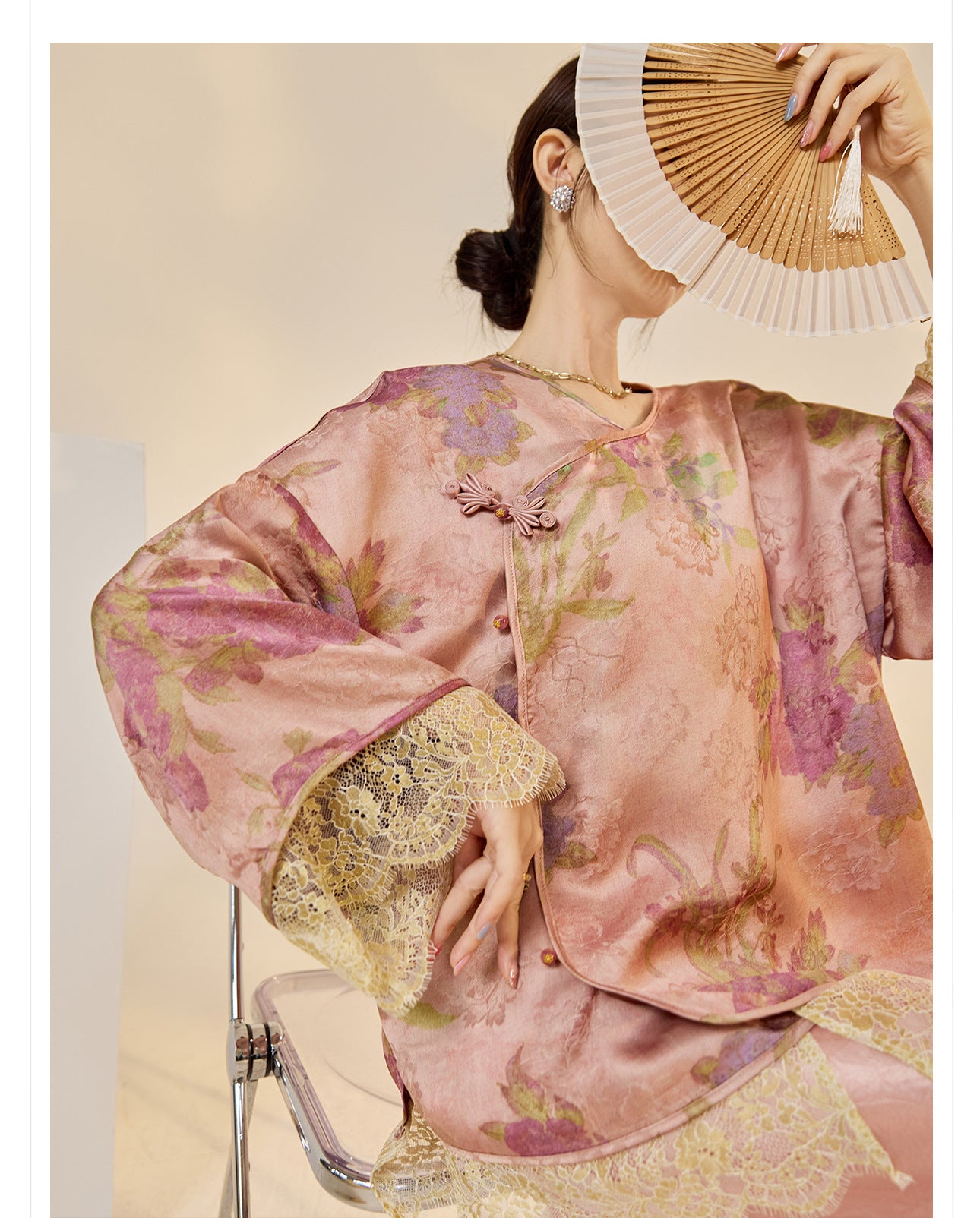 2025 New Chinese Style Light Luxury Jacket | Elegant Printed Rayon Women's Top