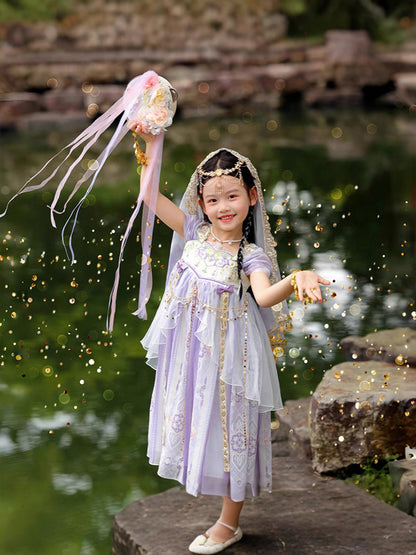 Girls Summer Hanfu — Fairy Princess Ru Skirt Dress Tang Style Costume