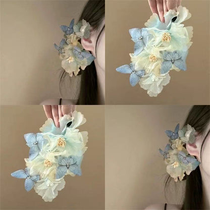 Dreamy Cloud Peony Handmade Silk Flower Hairpin Fairy Hanfu Hair Accessory