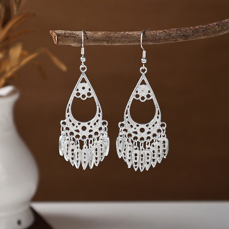 Ancient Style Ethnic Earrings | Elegant Miao Jewelry for Women