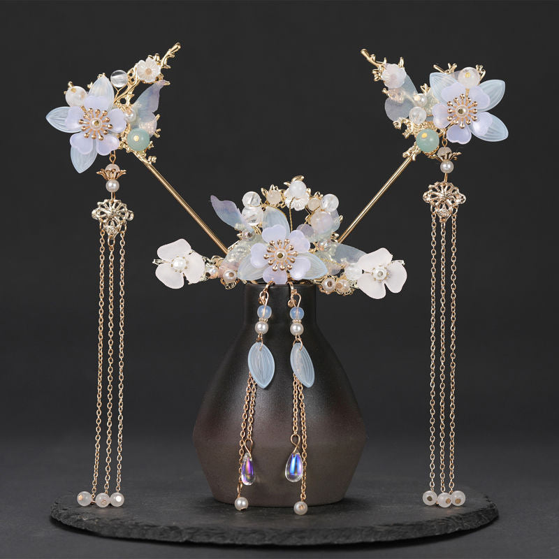 Hanfu Hair Accessories Fairy Girl Tassel Hairpin Full Set Buyao Hairpin