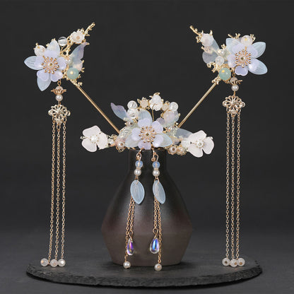 Hanfu Hair Accessories Fairy Girl Tassel Hairpin Full Set Buyao Hairpin