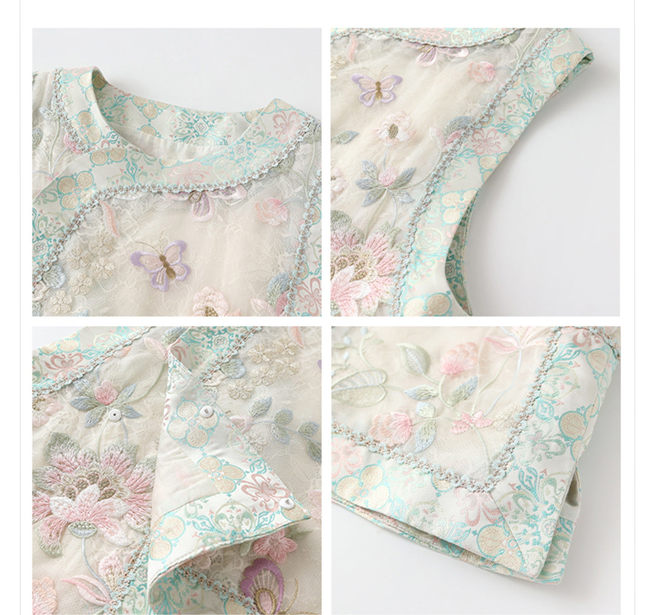 Embroidered Mulberry Silk Vest – New Chinese Style Women's Top