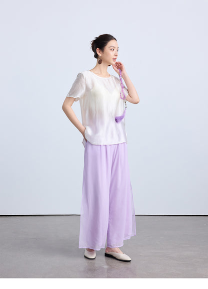 High-End National Style Summer Blouse for Women