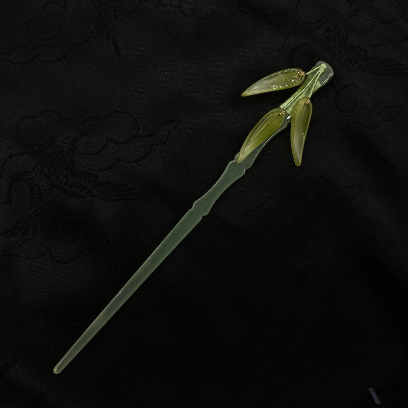 Bamboo Leaf Hairpin | New Chinese Style Tassel Hair Accessory for Women
