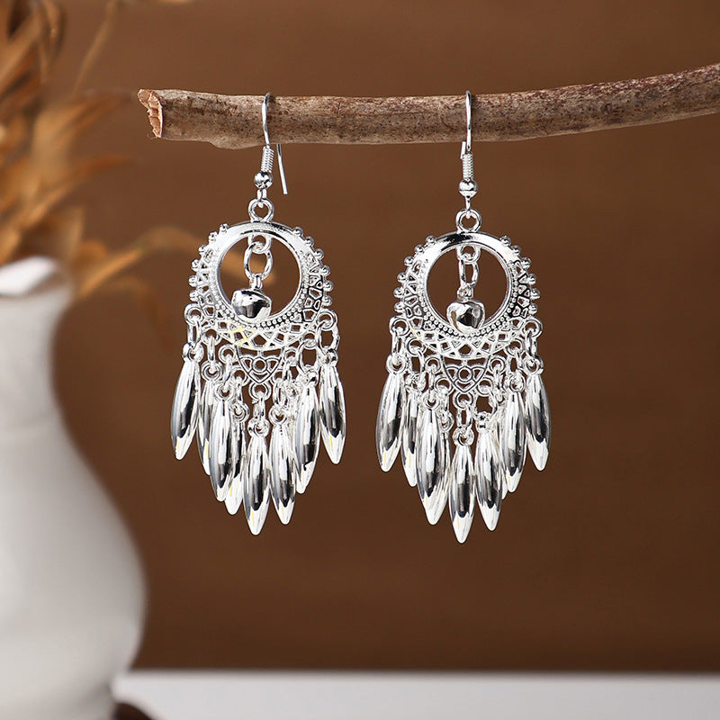Ancient Style Ethnic Earrings | Elegant Miao Jewelry for Women