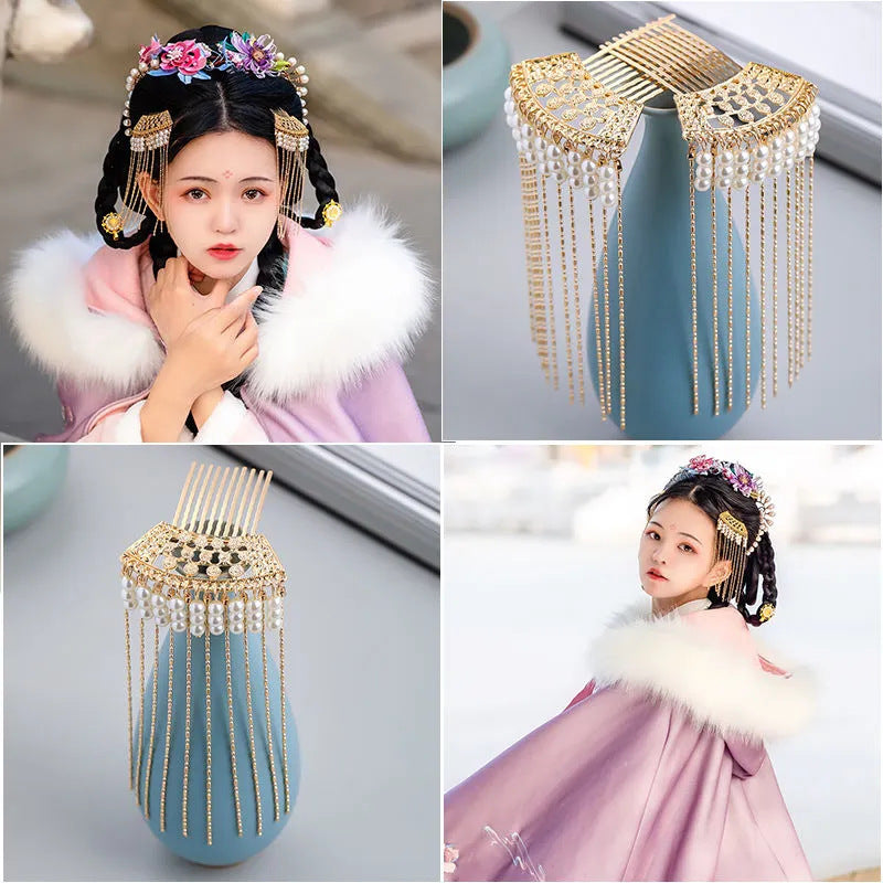 Hanfu Hair Accessories Fairy Girl Tassel Hairpin Full Set Buyao Hairpin