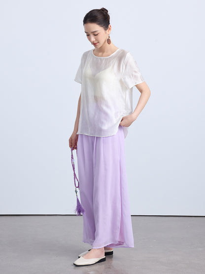 High-End National Style Summer Blouse for Women