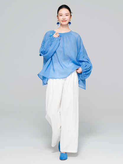 Elegant White Wide Leg Pants for Autumn