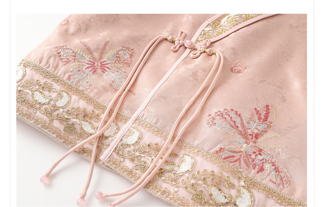 2025 Early Autumn Elegant New Chinese Style Embroidered Jacquard Coat | National Style