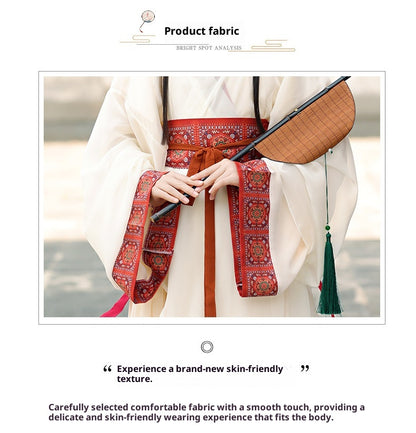 Girls’ Summer Hanfu | Wei Jin Style Daily Warring States Robe Fairy Dress