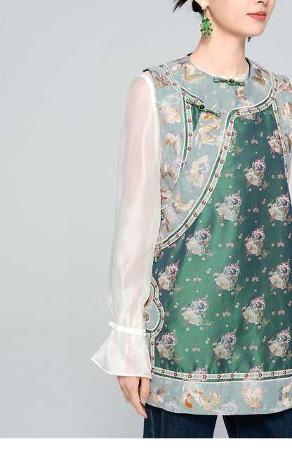 National Style Exquisite Embroidered Vest