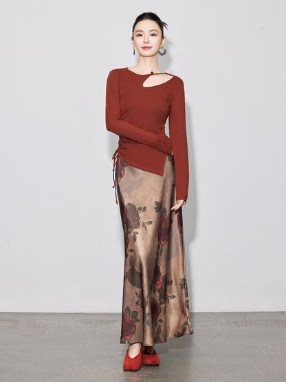 Vintage Hollow Knit Sweater