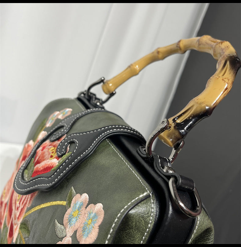 Vintage Chinese Embroidered Bag — Elegant Shoulder Crossbody for Women