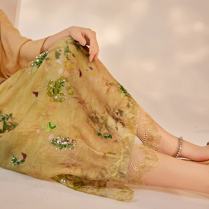 Elegant Jacquard Rayon Shirt New Chinese Style Loose Top