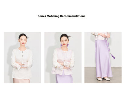 Stylish Button-Up Jacquard Vest for Women