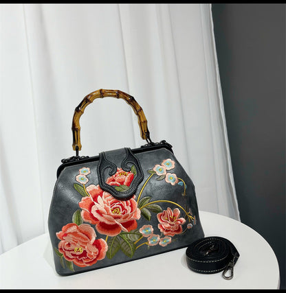 Vintage Chinese Embroidered Bag — Elegant Shoulder Crossbody for Women