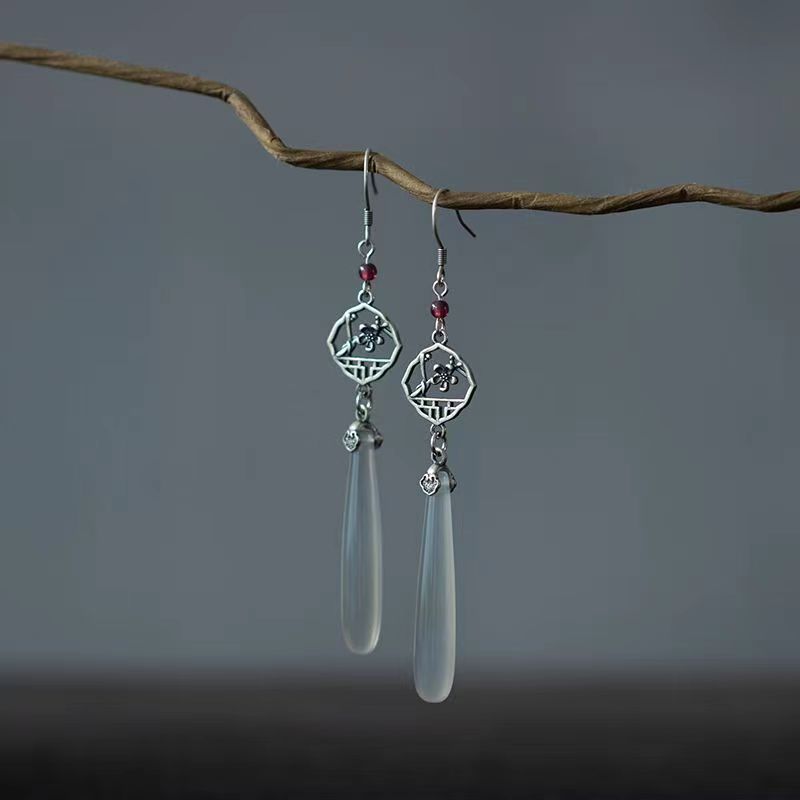 Elegant Ancient Style Earrings | Versatile Long Water Drop Fashion Jewelry
