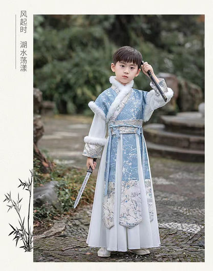 Children’s Chinese Style Hanfu | Autumn Winter Boys’ National Style Tang Suit