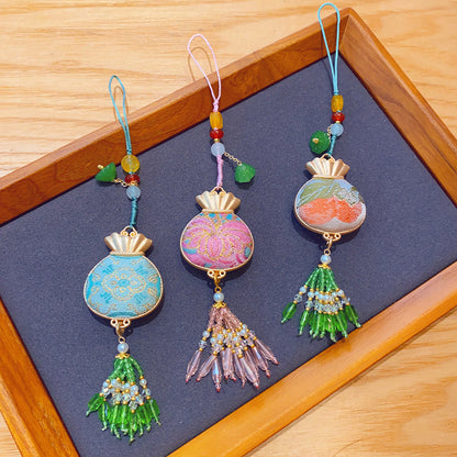 Song Brocade Tassel Pendant Intangible Heritage Car Hanging Charm