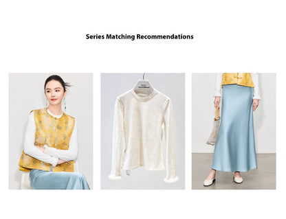 Stylish Retro Jacquard Vest for Women