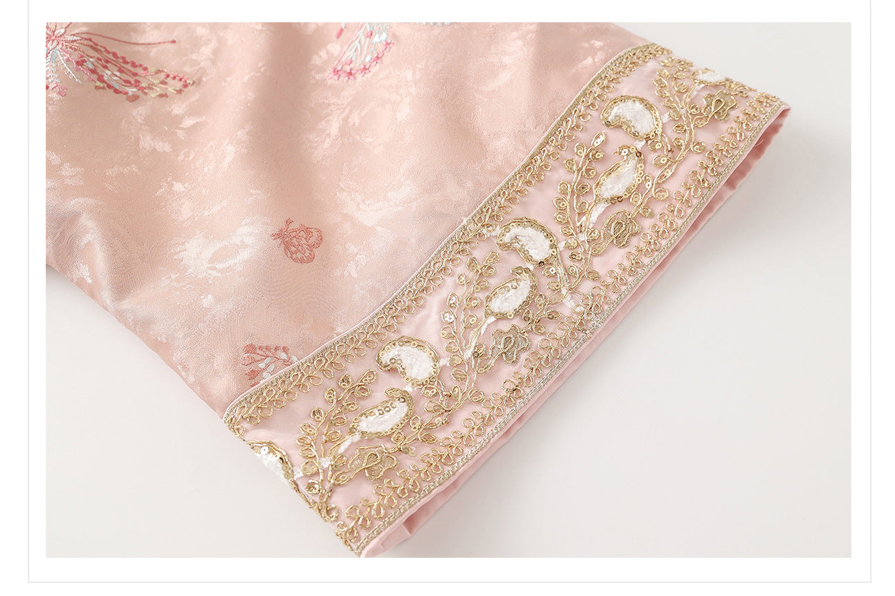 2025 Early Autumn Elegant New Chinese Style Embroidered Jacquard Coat | National Style