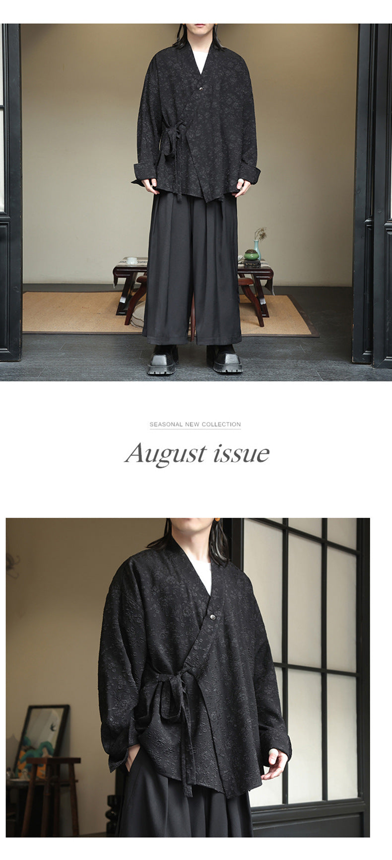 Mens Chinese Style Cardigan Hanfu Button Up Cotton Linen Jacket