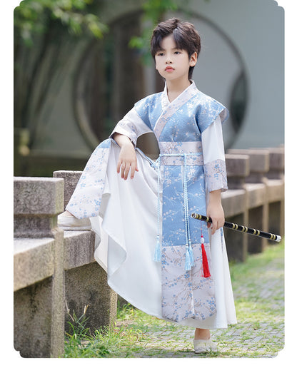 Boys’ Winter Hanfu | New Ancient Chinese Style Tang Suit Long Sleeve