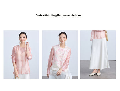 High-End Elegant Embroidered Women's Vest Top