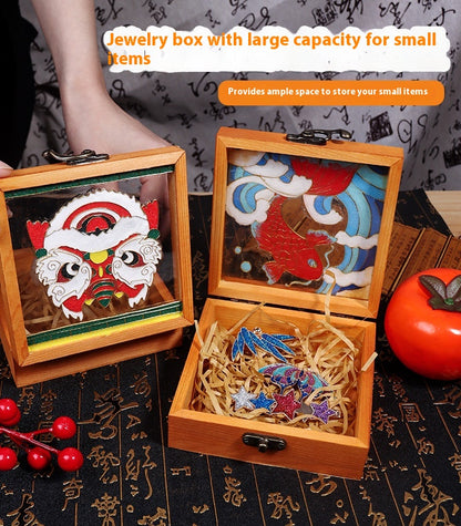 Handmade Cloisonné Enamel Jewelry Box DIY Kit — Chinese Style Craft Gift Set
