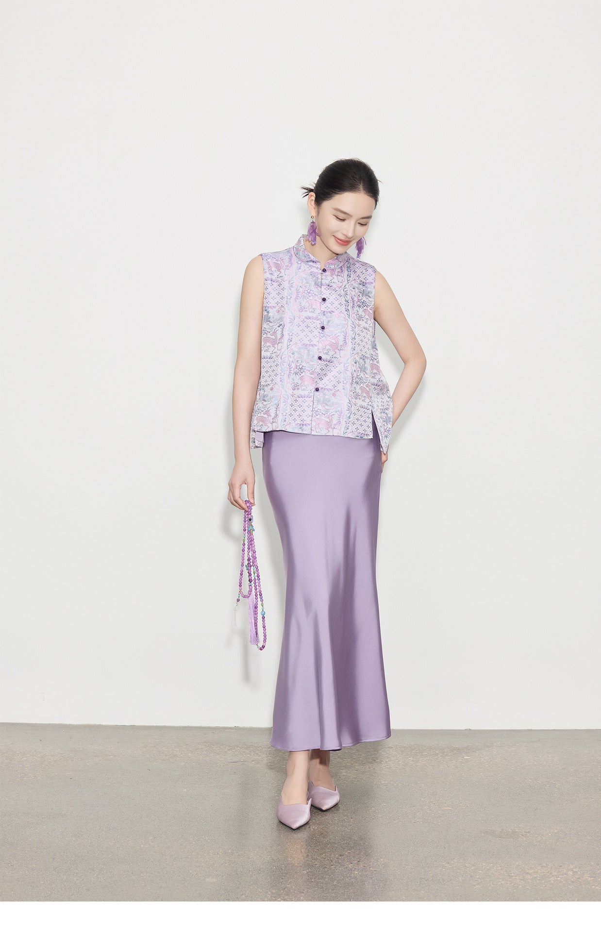 High-End Chinese Style Summer Design Vest Top