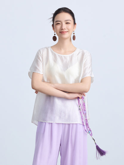 High-End National Style Summer Blouse for Women